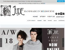 Tablet Screenshot of designbyjude.com